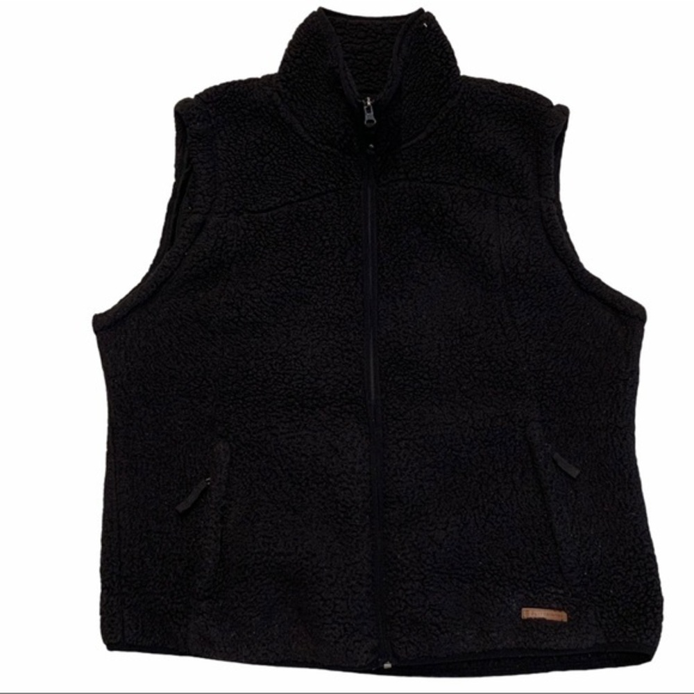 FREE COUNTRY Faux Fur Teddy Sleeveless Vest Jacket